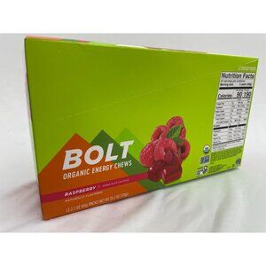 Probar BOLT - Organic Energy Chews Raspberry 12 pack box electrolytes B vitamins